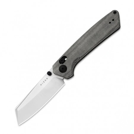 Nóż składany Kizer Madrac Black Norplex UltreX Micarta, Satin Nitro-V by Matteo Pignatelli (V3693A3)