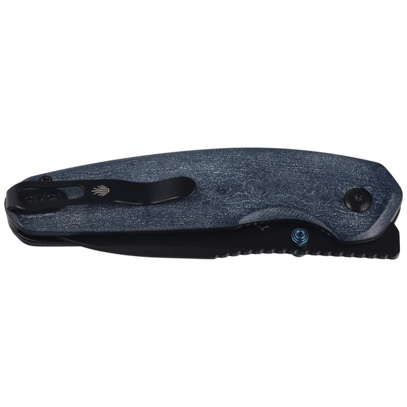 Nóż składany Kizer Meteora Blue Canyon Richlite, Black PVD Nitro-V by Evgeniy Bulychev (V3730A3)