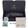 Nóż składany Kizer Meteora Blue Canyon Richlite, Black PVD Nitro-V by Evgeniy Bulychev (V3730A3)
