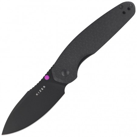 Nóż składany Kizer Meteora Black Aluminum, Black PVD Nitro-V by Evgeniy Bulychev (V3730A2)