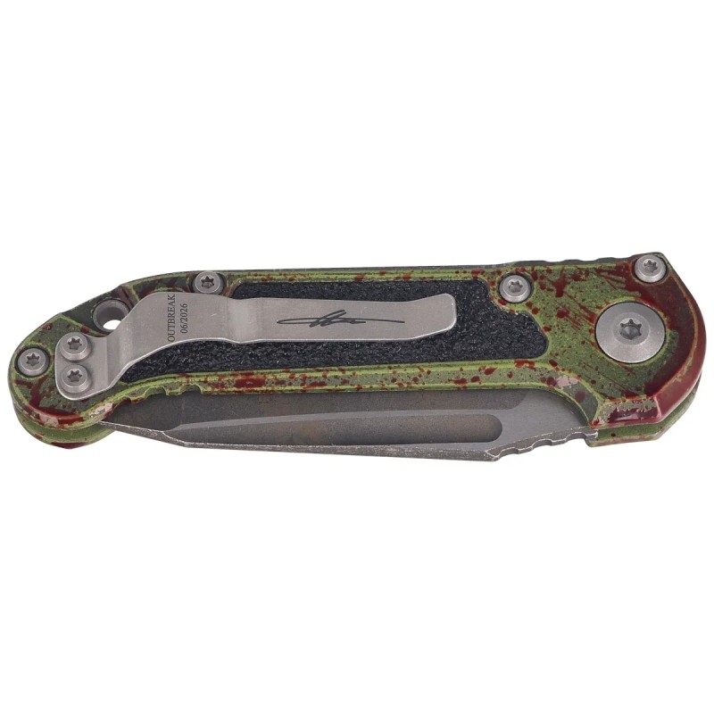 Nóż automatyczny Microtech LUDT Gen III T/E Signature Outbreak Aluminium, Outbreak M390MK by Tony Marfione (1136-1OBS)