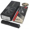 Nóż automatyczny OTF Microtech Ultratech Gen IV Interceptor Signature Black Topographic Deep Engraved Aluminium, Stonewashed M39
