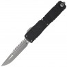 Nóż automatyczny OTF Microtech Ultratech Gen IV Interceptor Signature Black Topographic Deep Engraved Aluminium, Apocalyptic M39