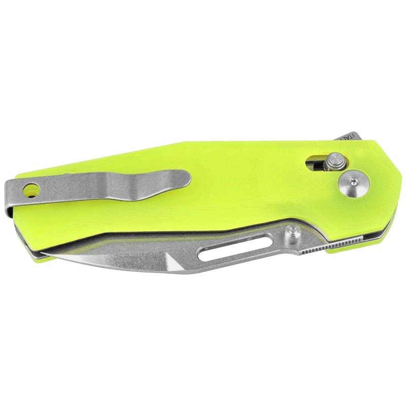 Nóż składany Maserin CB-1, 632/G10G Neon Yellow G10, Stonewashed MagnaCut