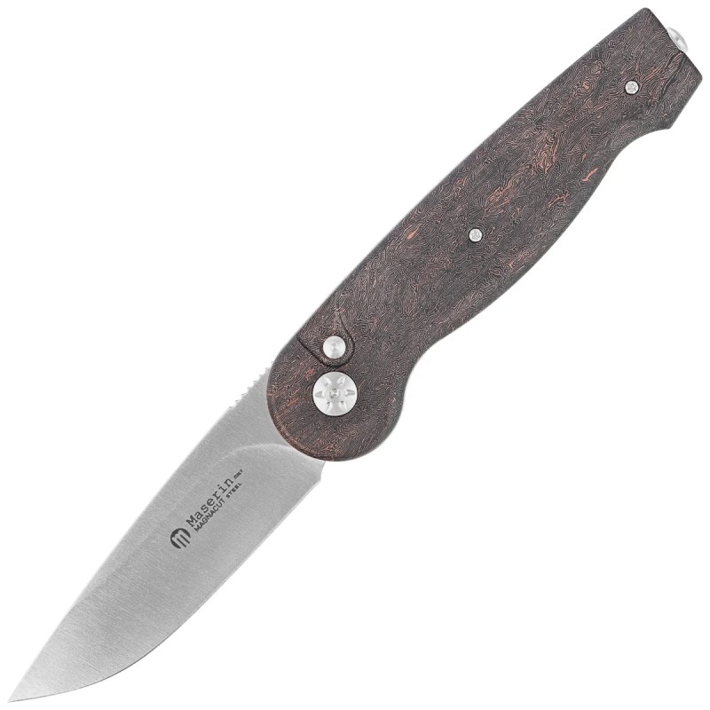Nóż składany Maserin Summit 490/FCS Space Coral Copper Fat Carbon, Satin MagnaCut