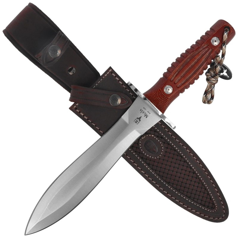 Nóż Muela DG-21 Remate Brown Canvas Micarta, Satin MoVa 1.4116