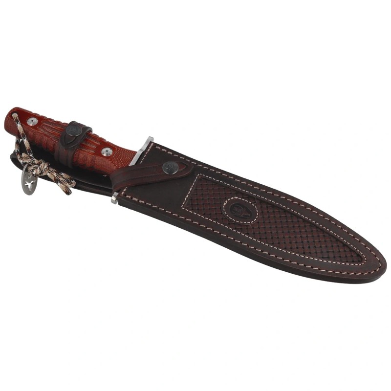 Nóż Muela DG-21 Remate Brown Canvas Micarta, Satin MoVa 1.4116