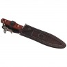 Nóż Muela DG-21 Remate Brown Canvas Micarta, Satin MoVa 1.4116