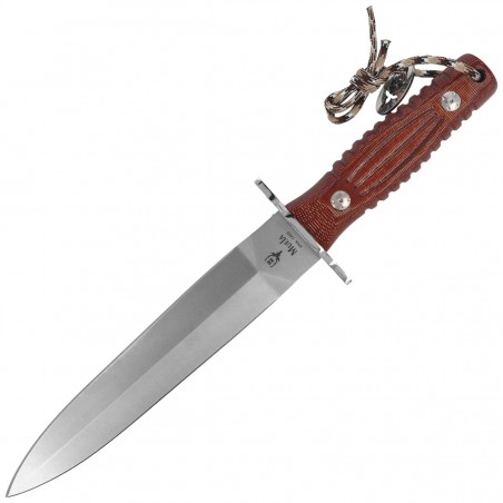 Nóż Muela DG-21C Brown Canvas Micarta, Satin MOVA 1.4116
