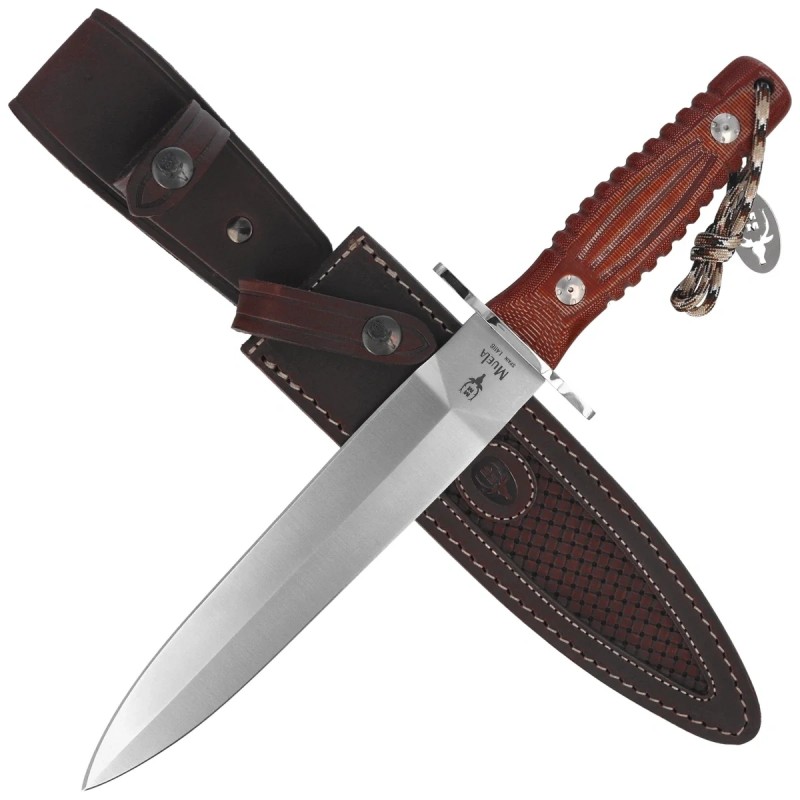 Nóż Muela DG-21C Brown Canvas Micarta, Satin MOVA 1.4116