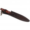 Nóż Muela DG-21C Brown Canvas Micarta, Satin MOVA 1.4116