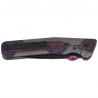 Nóż składany Kizer Sable Chief Dark Gray Titanium / Purple Haze Fat Carbon, Polished DLC Ultra K390 by Jonathan Styles (Ki3745A2