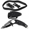Nóż nurkowy MAC Coltellerie Gunslinger Scuba Black FRN, Satin 420 by Riccardo Silva (MC GLRSA.N)