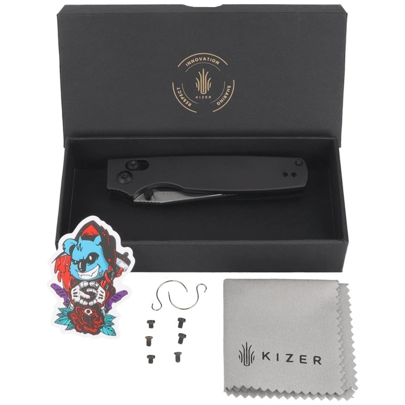 Nóż składany Kizer Original 2 Gray Aluminum, Satin 14C28N (V3605.2MA1)