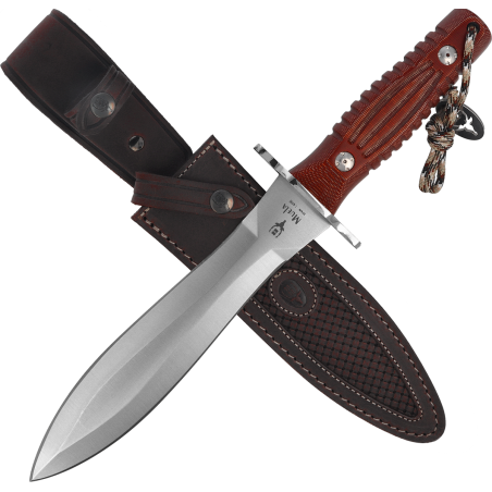 Nóż Muela DG-21 Remate Brown Canvas Micarta, Satin MoVa 1.4116