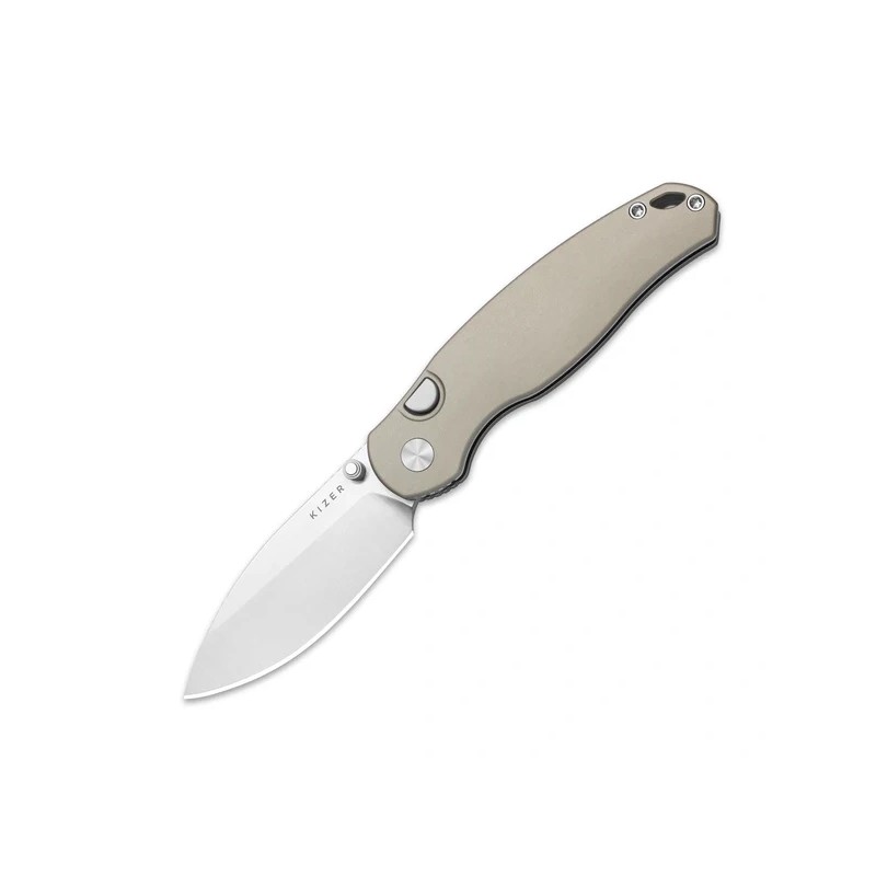 Nóż składany Kizer Phoca BD Sand Aluminium, Satin 14C28N (V3781BDA2)