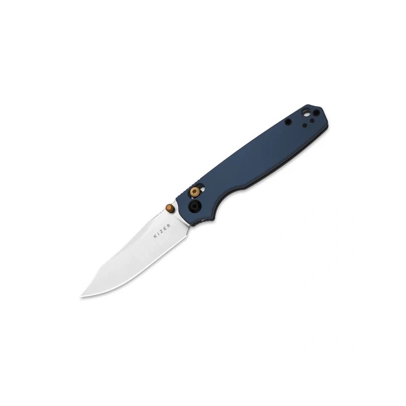 Nóż składany Kizer Pokiman CC Blue Aluminium, Satin AEB-L (V3789A4)