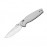 Nóż składany Kizer Khamsin Silver Aluminium, Satin Nitro-V by Maksim Epifantsev (V3791A3)
