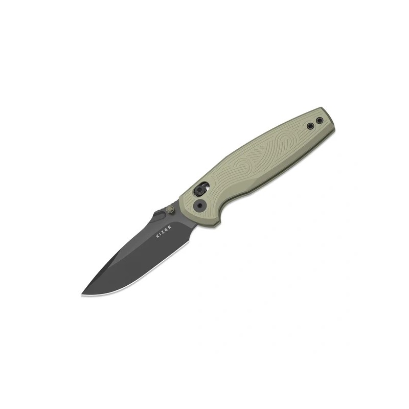 Nóż składany Kizer Khamsin Sand Aluminium, Gray PVD / Stonewashed Nitro-V by Maksim Epifantsev (V3791A1)
