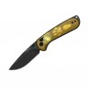 Nóż składany Kizer Buddy II Yellow PEI, Black PVD / Stonewashed AEB-L by Maksim Epifantsev (V3790A1)