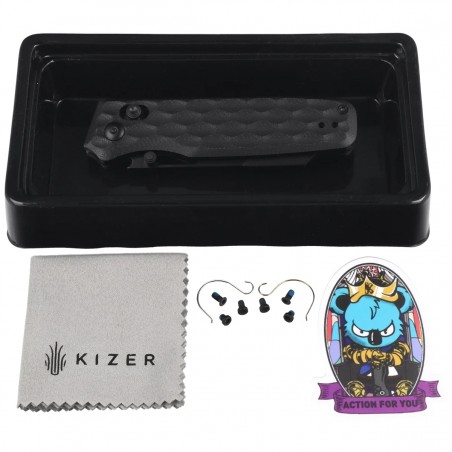 Nóż składany Kizer Task Black G10, Black 154CM by Nick Consoli (V3641C2)