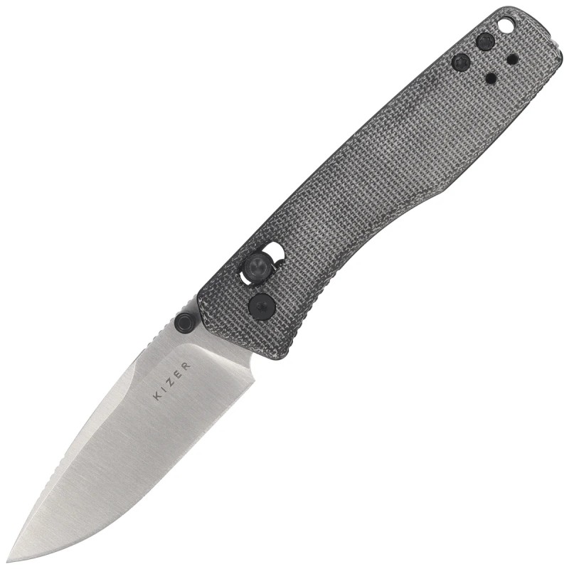 Nóż składany Kizer Aegis Black Norplex UltreX Micarta, Satin AEB-L by Azo (V3774A1)