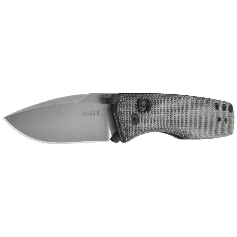 Nóż składany Kizer Aegis Black Norplex UltreX Micarta, Satin AEB-L by Azo (V3774A1)