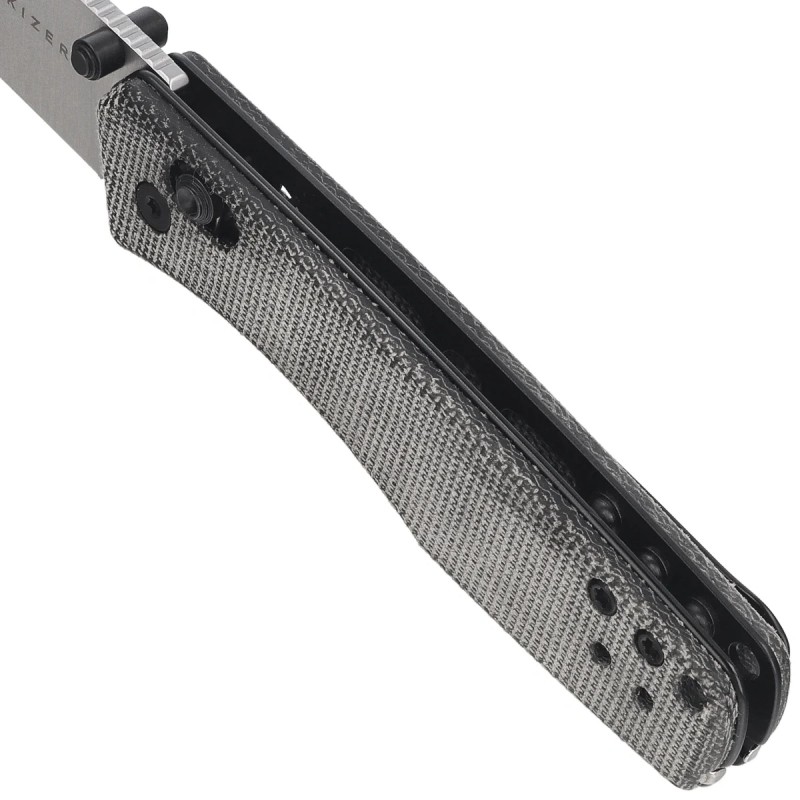 Nóż składany Kizer Aegis Black Norplex UltreX Micarta, Satin AEB-L by Azo (V3774A1)