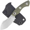 Nóż Kizer Rook Green Micarta, Satin AEB-L by Vincent Rizzo (1090A4)