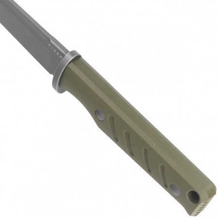 Nóż Kizer Camp 180 Olive Green G10, Gray Stonewashed AEB-L by Jonathan Styles (1096A2)