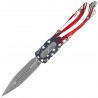 Nóż automatyczny OTF Microtech Dirac D/E Signature 250th Anniversary 4th of July Aluminium, Apocalyptic M390MK by Tony Marfione 