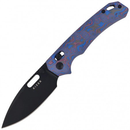 Nóż składany Kizer Outposter Vortex Micarta, Black PVD Nitro-V (V3802CDA2)