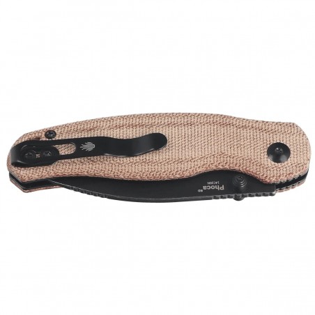 Nóż składany Kizer Phoca BD Brown Norplex UltreX Micarta, Black Stonewashed 14C28N (V3781BDA1)