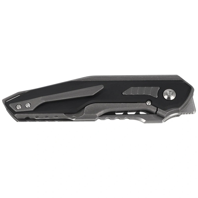 Nóż składany Kizer Zero Gray Titanium / Black Aluminium, Hand Brushed S45VN by Maciej Torbe (Ki3664A2)