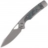 Nóż składany Kizer Ara Gray Titanium / Brittany Blue Camo Carbon, Gray Stonewashed S45VN Jonathan Styles & Paul Munko (Ki3729A2)