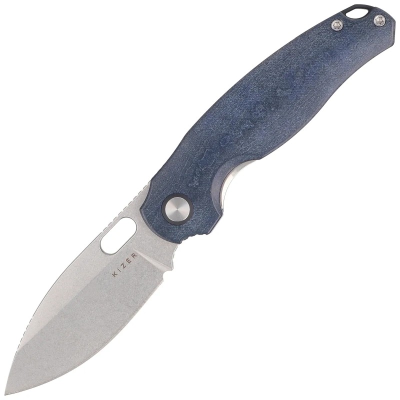 Nóż składany Kizer Seagull Blue Canyon Richlite, Stonewashed 14C28N (V3770A2)