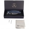 Nóż składany Kizer Seagull Blue Canyon Richlite, Stonewashed 14C28N (V3770A2)