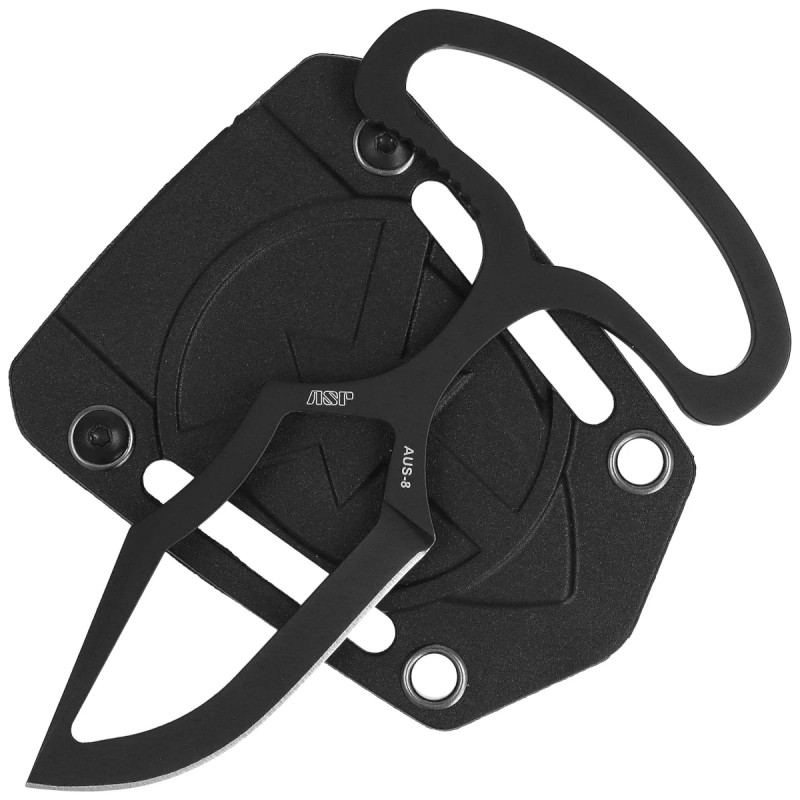 Nóż ASP Push Knife S Fist Dagger Black/PVD/Skeletonized AUS-8, Black AUS-8 (55746)