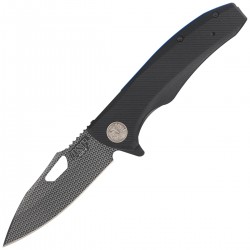 Nóż składany ASP Police Duty Knife Woven Bones AUS-8, Black (55740)