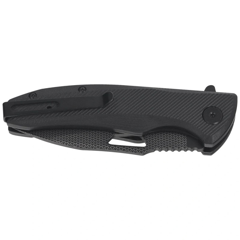 Nóż składany ASP Police Duty Knife Woven Bones AUS-8, Black (55740)