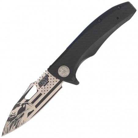 Nóż składany ASP Police Duty Knife Bird's The Word AUS-8, Black (55738)