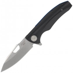 Nóż składany ASP Police Duty Knife Stonewashed AUS-8, Black (55722)