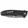 Nóż składany ASP Police Duty Knife Stonewashed AUS-8, Black (55722)