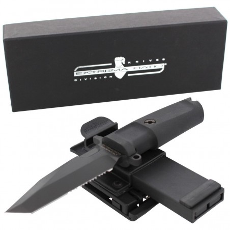 Nóż Extrema Ratio Fulcrum C Black Forprene, Black MIL-C N690 (04.1000.0150/BLK)