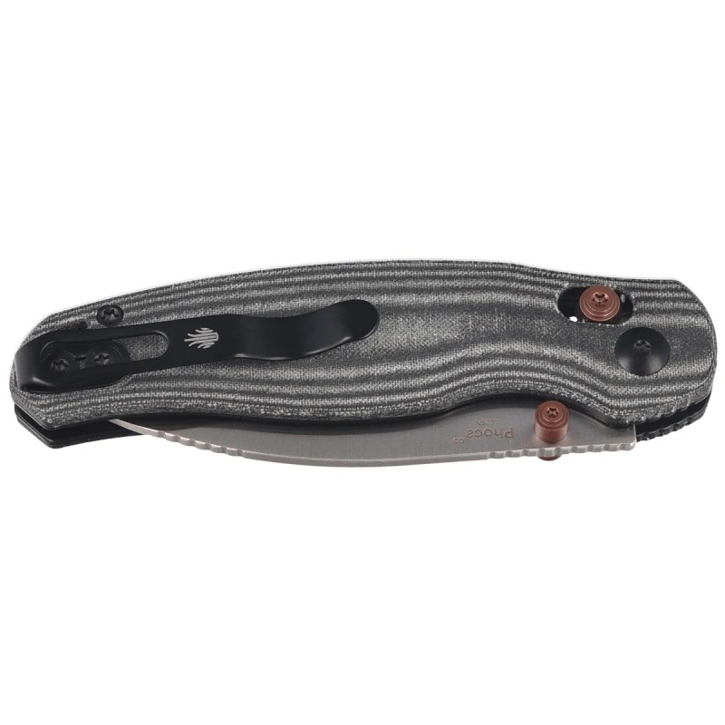 Nóż składany Kizer Phoca CD Black Norplex UltreX Micarta, Satin 14C28N (V3781CDA1)