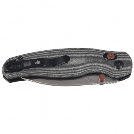 Nóż składany Kizer Phoca CD Black Norplex UltreX Micarta, Satin 14C28N (V3781CDA1)