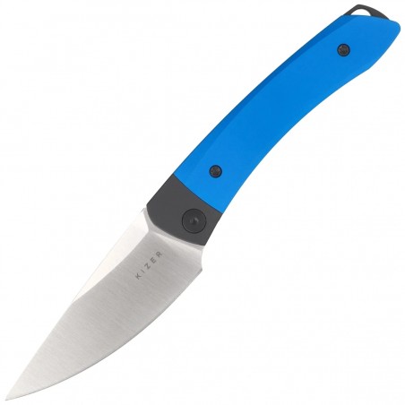 Nóż składany Kizer Mini MoMo Black-Blue Aluminum, Satin 154CM by Vladimir Legachev (V3663C1)
