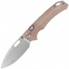 Nóż składany Kizer Outposter Brown Norplex UltreX Micarta, Satin Nitro-V (V3802BDA1)