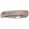 Nóż składany Kizer Outposter Brown Norplex UltreX Micarta, Satin Nitro-V (V3802BDA1)