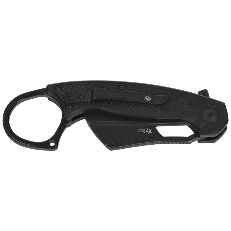 Nóż składany Kizer Dodo Karambit Black G10, Black Stonewashed Nitro-V by Giedymin (V2702A3)
